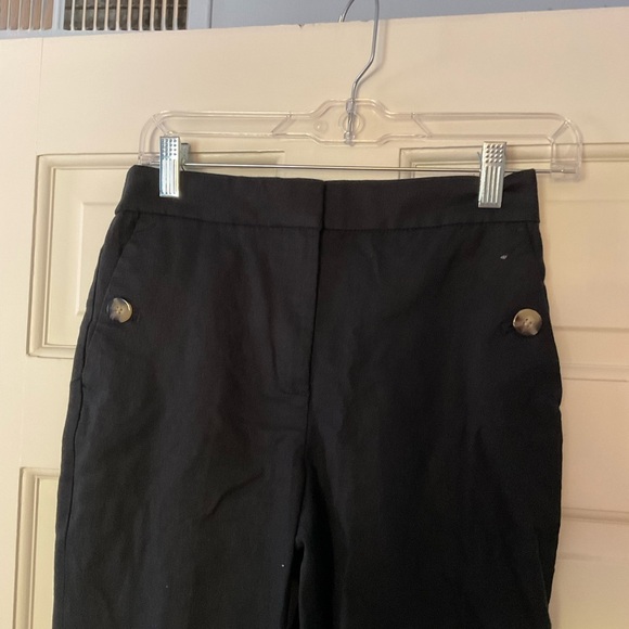 J.Crew Linen-cotton blend sailor pant Black Size 2 NWT Capsule Wardrobe Staple - Picture 5 of 11